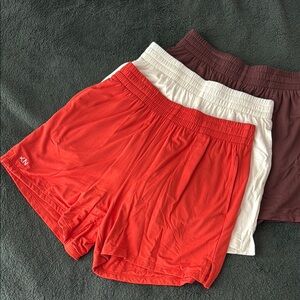 Klassy Network Shorts 3-Pack - Coral, White, Brown